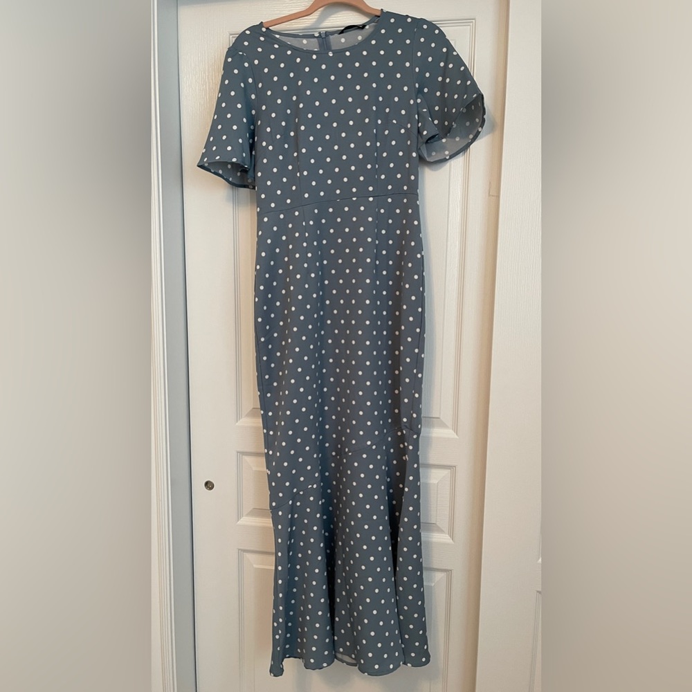 Blue Polka Dress